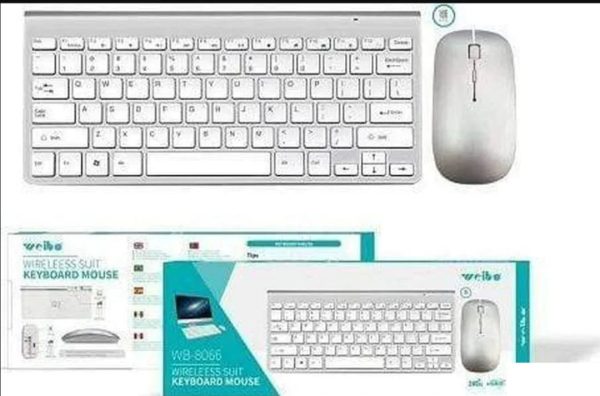 Bežična tastatura i miš Weibo, srebrna