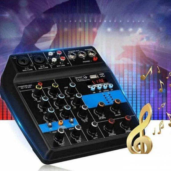 Četvorokanalna Audio Mikseta sa USB i Bluetooth