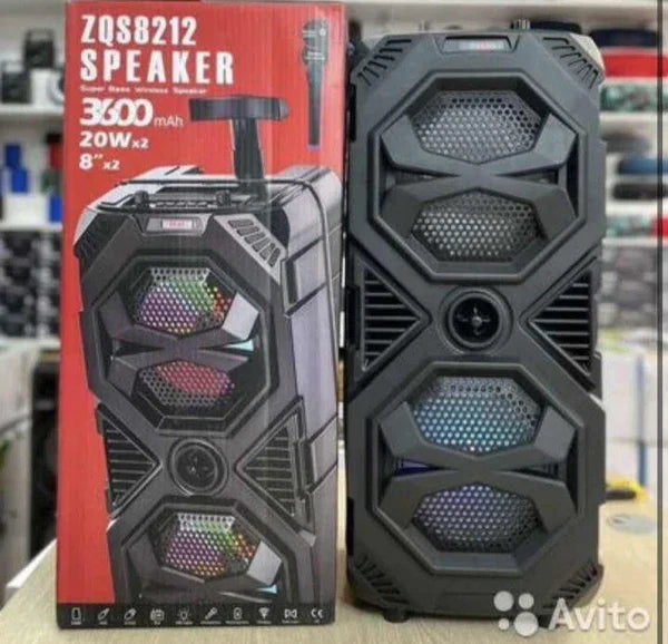 Karaoke Bluetooth Zvučnik ZQS-8212 + Bežični Mikrofon