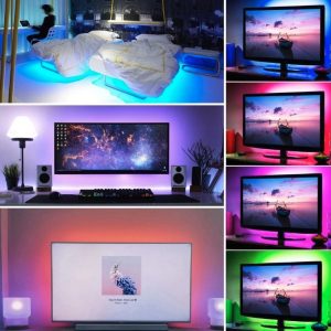 LED traka za TV, 16 boja sa daljinskim, 3 m