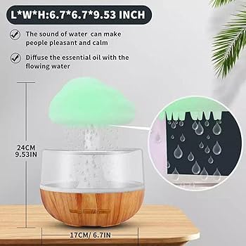 Aroma Difuzer Pečurka sa LED Svetlom (400 ml)