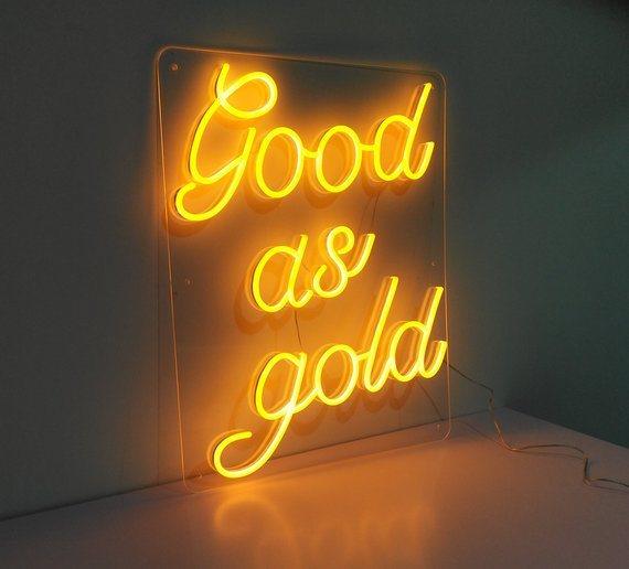 LED Neon Fleksibilna Traka 5m - Zlatna
