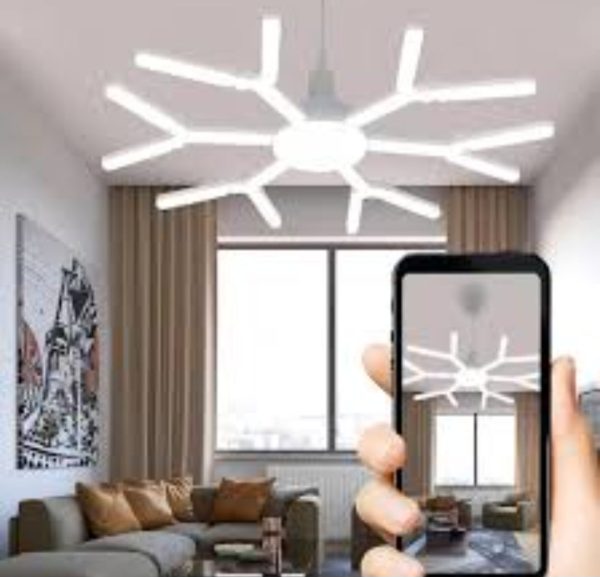 Sklopivi LED Luster u Obliku Pahulje 120W