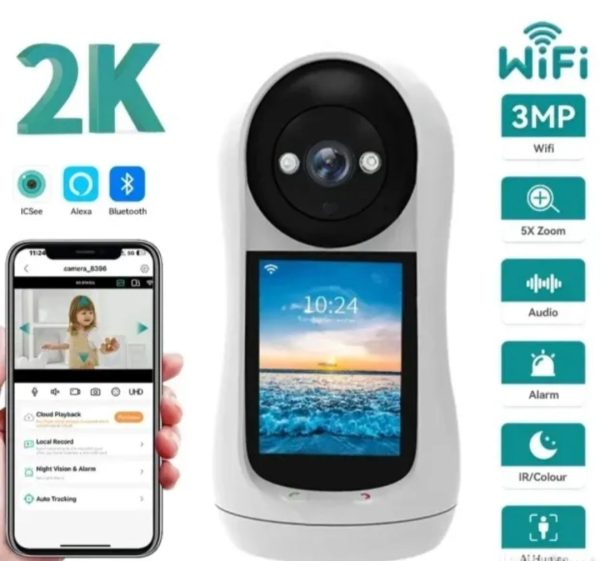 WiFi Smart Kamera 3MP sa Ekranom i Video Pozivom