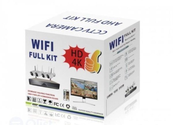 WiFi Komplet Video Nadzora — 4 Kamere + Rekorder