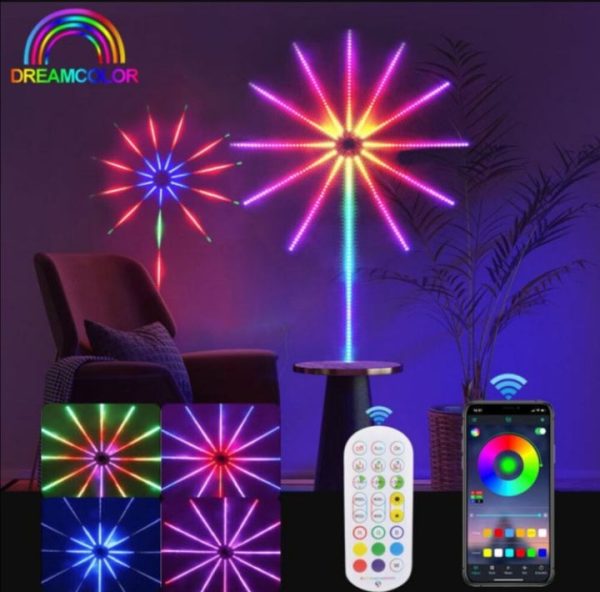 LED Traka Vatromet sa Daljinskim i Senzorom Zvuka