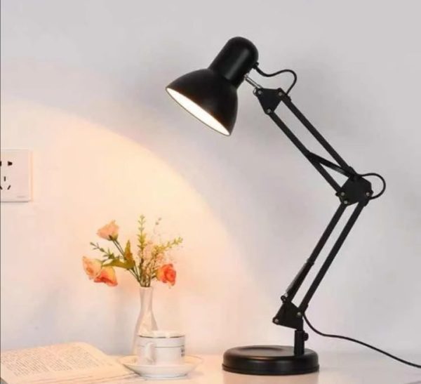 Stona Lampa za Manikir sa Postoljem, Crna