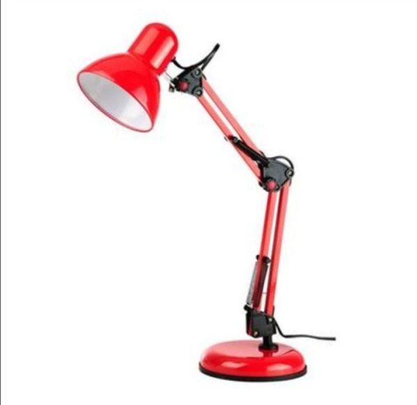 Stona Lampa za Manikir sa Postoljem, Crvena