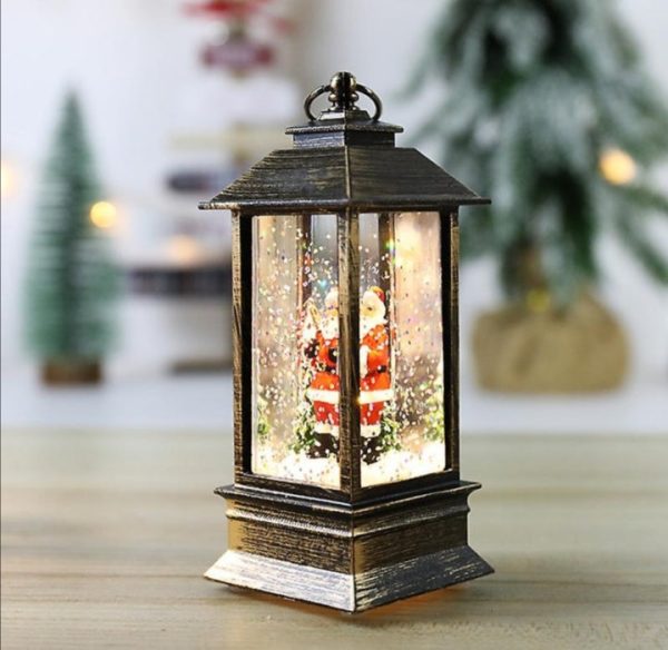 Novogodišnji LED Fenjer Deda Mraz - Dekorativna Lampa