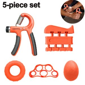Hand and Forearm Strengthening Set 5-in-1 (Orange)