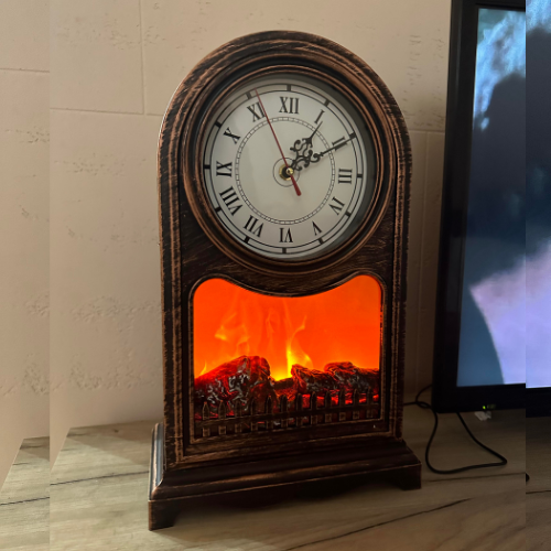 Retro Lampa sa Efektom Plamena — Imitacija Kamina