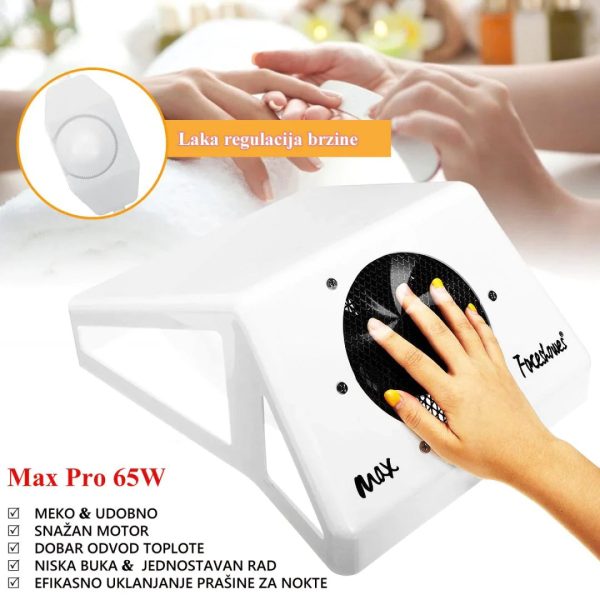Aspirator za Nokte Max sa Snažnim Ventilatorom, 65W