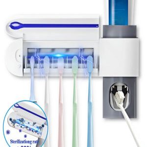 Držač za Četkice sa UV Sterilizatorom i Dozerom za Pastu