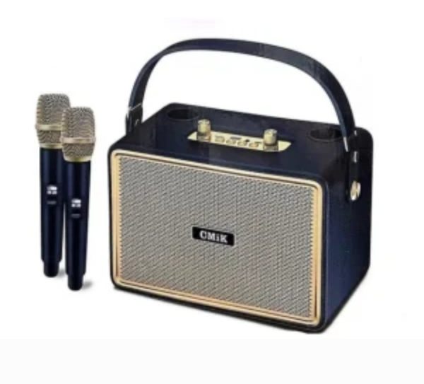 Retro karaoke zvučnik CMiK MK-4202 sa 2 mikrofona