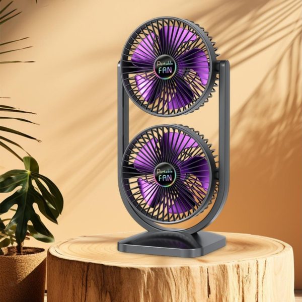 Dupli Prenosivi Punjivi Ventilator
