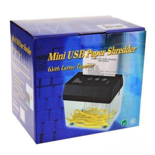 USB Drobilica za Papir (Mini Šreder)
