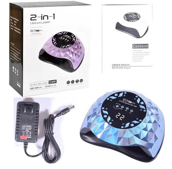 UV i LED Lampa za Nokte SUN C5 Plus 216W