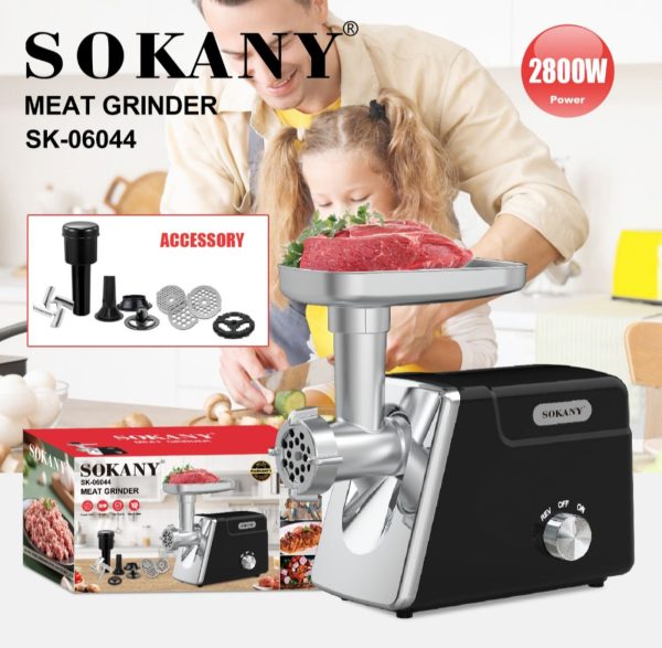 Mašina za Mlevenje Mesa Sokany — 2800 W