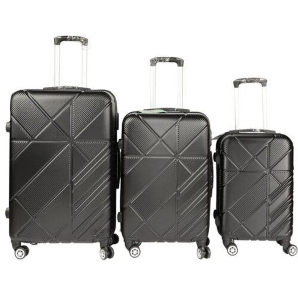 Set Putnih Kofera 3u1 — Crni Klasik