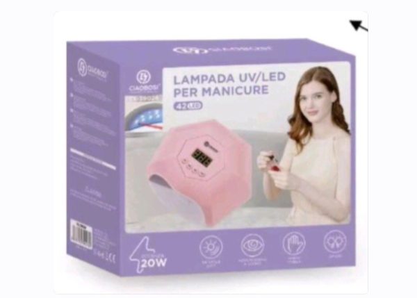 UV i LED Lampa za Nokte 20W Roze Ciaobosi TX-39026