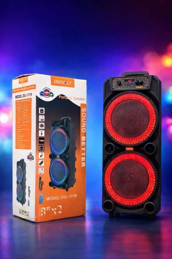 Bluetooth party zvučnik 2x8 – mikrofon, RGB, karaoke