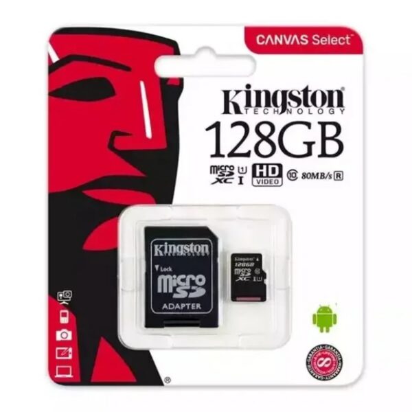 Kingston microSD kartica 8-128GB + adapter