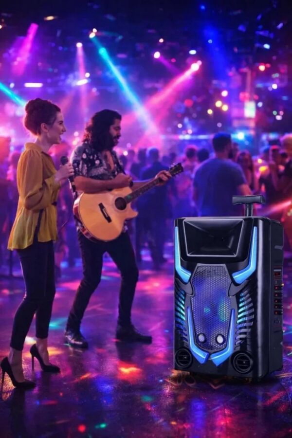 Bluetooth zvučnik drveni 8 inča – USB, SD, FM, mikrofon