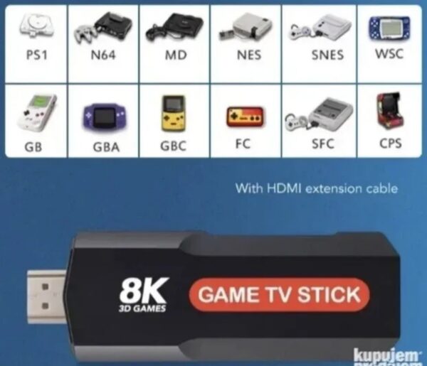 TV Box + Game Stick 2u1 - Android 12, 500+ igrica