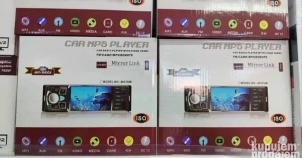 Auto radio MP5 1DIN sa Bluetooth i USB - 4x50W