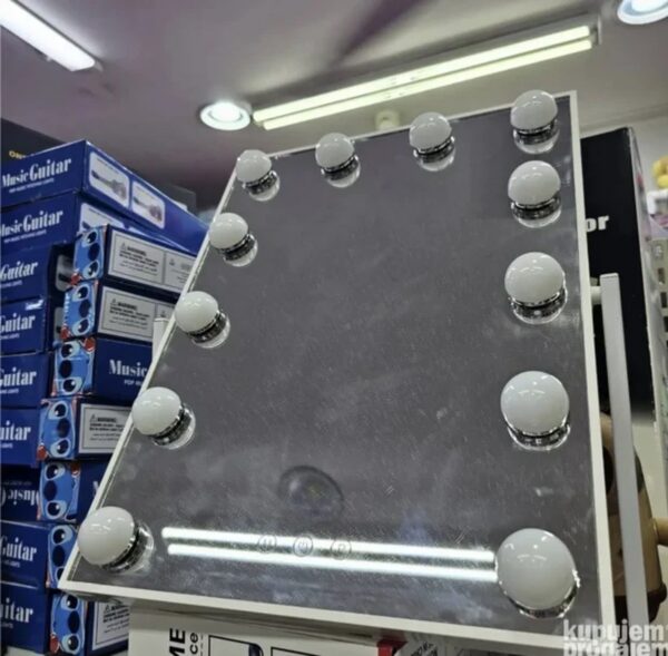 Stono ogledalo sa 12 LED svetala za šminkanje