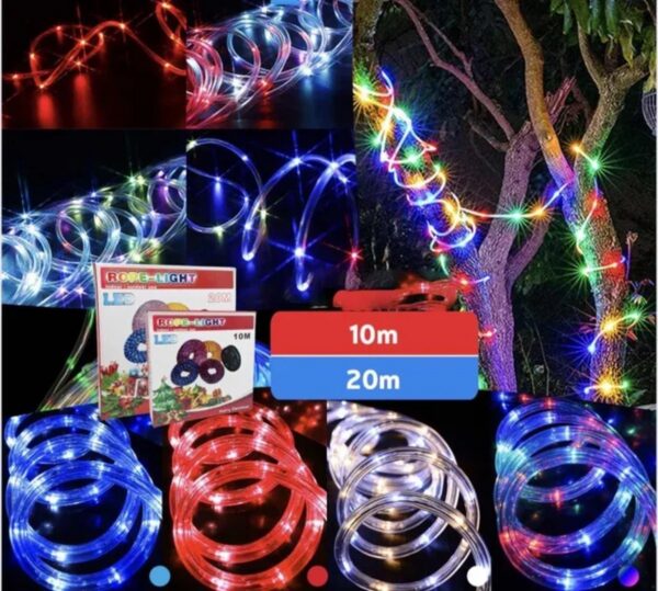 LED svetlo u crevu 10m/20m - IP44, 8 režima